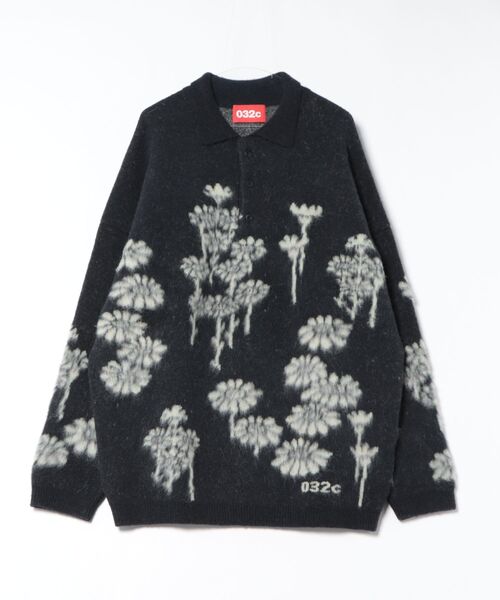 ムラサキスポーツ(ムラサキスポーツ)の「032c/ゼロスリートゥーシー 032C MELTING POLO URK-0432-000(カーディガン/ボレロ・メンズ・ブラック・M)」の1枚目の写真