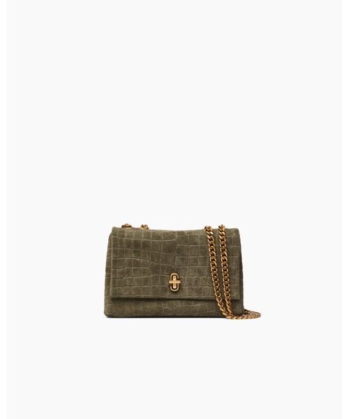 MARC JACOBS(マークジェイコブス)の「SUEDE CROC DUAL CHAIN SHOULDER BAG/ザ スエード クロコ デュアル コンバーチブル ショルダーバッグ(ショルダーバッグ・レディース・ピンク系その他/グリーン系その他・ONE SIZE)」の1枚目の写真