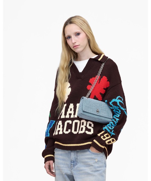 MARC JACOBS(マークジェイコブス)の「SUEDE CROC DUAL CHAIN SHOULDER BAG/ザ スエード クロコ デュアル コンバーチブル ショルダーバッグ(ショルダーバッグ・レディース・ピンク系その他/グリーン系その他・ONE SIZE)」の7枚目の写真