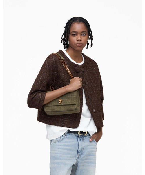 MARC JACOBS(マークジェイコブス)の「SUEDE CROC DUAL CHAIN SHOULDER BAG/ザ スエード クロコ デュアル コンバーチブル ショルダーバッグ(ショルダーバッグ・レディース・ピンク系その他/グリーン系その他・ONE SIZE)」の9枚目の写真