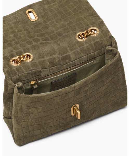 MARC JACOBS(マークジェイコブス)の「SUEDE CROC DUAL CHAIN SHOULDER BAG/ザ スエード クロコ デュアル コンバーチブル ショルダーバッグ(ショルダーバッグ・レディース・ピンク系その他/グリーン系その他・ONE SIZE)」の11枚目の写真