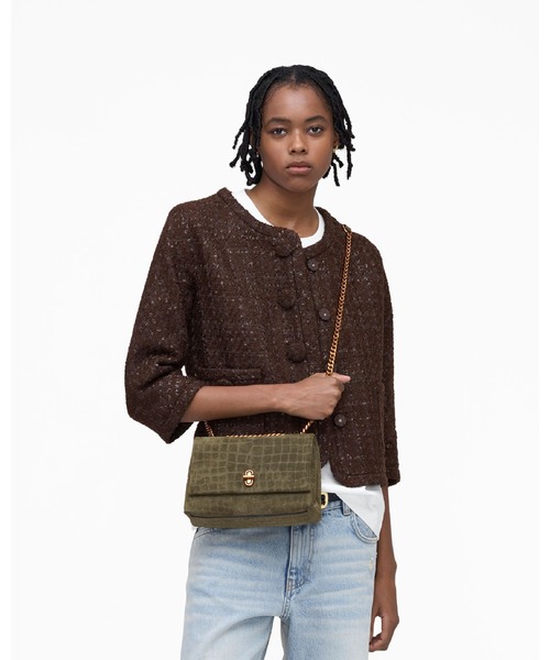 MARC JACOBS(マークジェイコブス)の「SUEDE CROC DUAL CHAIN SHOULDER BAG/ザ スエード クロコ デュアル コンバーチブル ショルダーバッグ(ショルダーバッグ・レディース・ピンク系その他/グリーン系その他・ONE SIZE)」の13枚目の写真