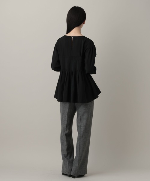 A part by（アパートバイ）の「メニータックブラウス（シャツ/ブラウス・レディース・アイボリー/ブラック/グリーン系その他2・FREE）」の8枚目の写真