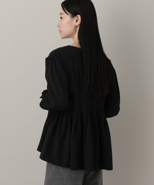 A part by（アパートバイ）の「メニータックブラウス（シャツ/ブラウス・レディース・アイボリー/ブラック/グリーン系その他2・FREE）」の12枚目の写真