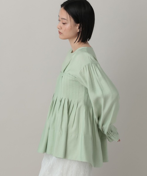 A part by（アパートバイ）の「メニータックブラウス（シャツ/ブラウス・レディース・アイボリー/ブラック/グリーン系その他2・FREE）」の17枚目の写真