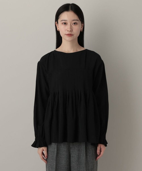 A part by（アパートバイ）の「メニータックブラウス（シャツ/ブラウス・レディース・アイボリー/ブラック/グリーン系その他2・FREE）」の20枚目の写真