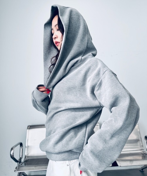 y2k Volume Neck Hoodie ボリュームネック　パーカー ボリュームネック】オフショルフーディ（パーカー）｜Y2K SYNAPSE