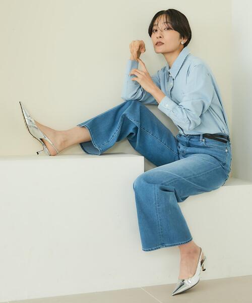 UNTITLED（アンタイトル）の「ライトウェイトデニムブラウス（シャツ/ブラウス・レディース・ブルー/サックスブルー・00/02/04/44/48/50）」の6枚目の写真