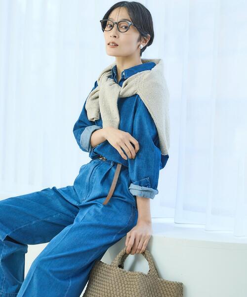 UNTITLED（アンタイトル）の「ライトウェイトデニムブラウス（シャツ/ブラウス・レディース・ブルー/サックスブルー・00/02/04/44/48/50）」の13枚目の写真