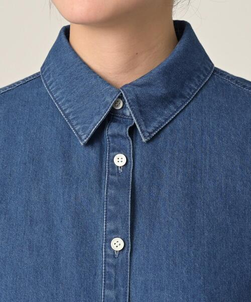 UNTITLED（アンタイトル）の「ライトウェイトデニムブラウス（シャツ/ブラウス・レディース・ブルー/サックスブルー・00/02/04/44/48/50）」の18枚目の写真