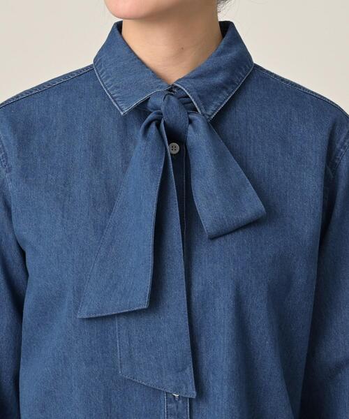 UNTITLED（アンタイトル）の「ライトウェイトデニムブラウス（シャツ/ブラウス・レディース・ブルー/サックスブルー・00/02/04/44/48/50）」の22枚目の写真