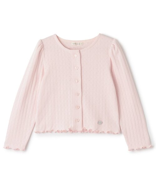 Lycee mine(リセマイン)の「【UV加工】パターンメッシュカーディガン(カーディガン/ボレロ・キッズ・ラベンダー/ネイビー/ピンク/トップグレー/アイボリー/ブラック/ブルーグレー・150cm/130cm/140cm/120cm/110cm/100cm)」の13枚目の写真