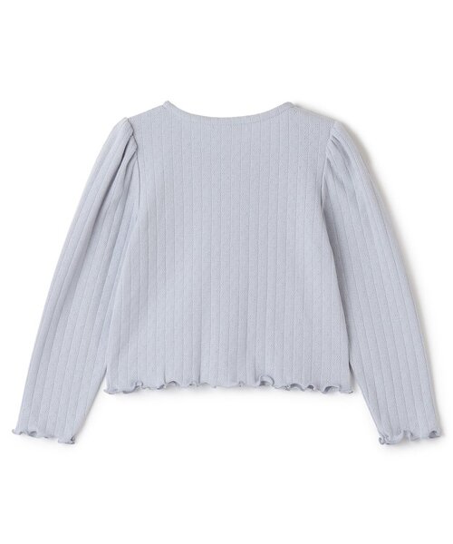 Lycee mine(リセマイン)の「【UV加工】パターンメッシュカーディガン(カーディガン/ボレロ・キッズ・ラベンダー/ネイビー/ピンク/トップグレー/アイボリー/ブラック/ブルーグレー・150cm/130cm/140cm/120cm/110cm/100cm)」の19枚目の写真