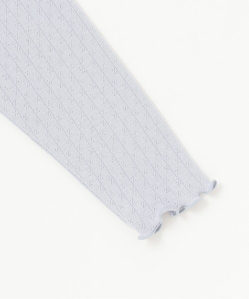 Lycee mine(リセマイン)の「【UV加工】パターンメッシュカーディガン(カーディガン/ボレロ・キッズ・ラベンダー/ネイビー/ピンク/トップグレー/アイボリー/ブラック/ブルーグレー・150cm/130cm/140cm/120cm/110cm/100cm)」の21枚目の写真