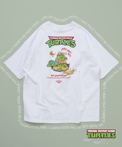 FREAK'S STORE（フリークスストア）の「限定展開 Teenage Mutant Ninja Turtles/ミュータント・タートルズ 別注 ビッグシルエットバックプリント Tシャツ（Tシャツ/カットソー・メンズ・ブラウン/ホワイト/アッシュグレー/スミクロ・LARGE/MEDIUM/SMALL）」の2枚目の写真