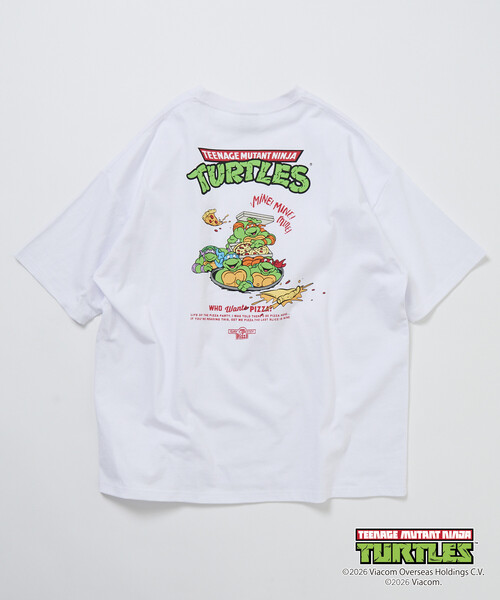 FREAK'S STORE(フリークスストア)の「限定展開 Teenage Mutant Ninja Turtles ミュータント・タートルズ 別注 ビッグシルエットバックプリント Tシャツ(Tシャツ/カットソー・メンズ・ブラウン/ホワイト/アッシュグレー/スミクロ・LARGE/MEDIUM/SMALL)」の5枚目の写真