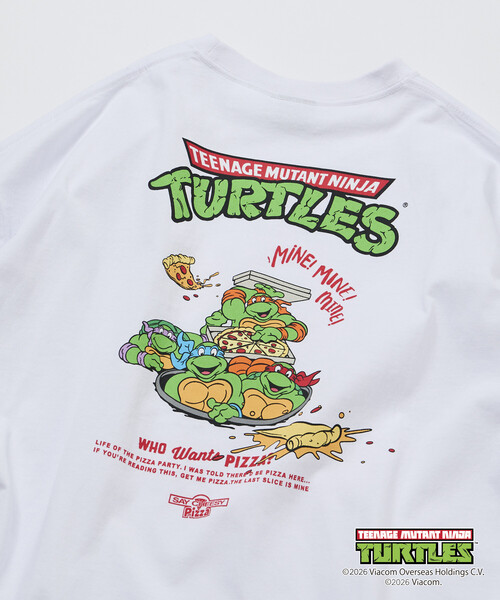 FREAK'S STORE(フリークスストア)の「限定展開 Teenage Mutant Ninja Turtles ミュータント・タートルズ 別注 ビッグシルエットバックプリント Tシャツ(Tシャツ/カットソー・メンズ・ブラウン/ホワイト/アッシュグレー/スミクロ・LARGE/MEDIUM/SMALL)」の7枚目の写真