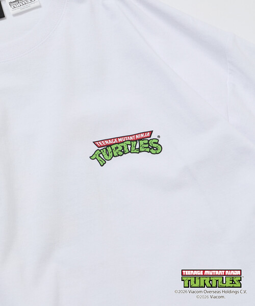 FREAK'S STORE(フリークスストア)の「限定展開 Teenage Mutant Ninja Turtles ミュータント・タートルズ 別注 ビッグシルエットバックプリント Tシャツ(Tシャツ/カットソー・メンズ・ブラウン/ホワイト/アッシュグレー/スミクロ・LARGE/MEDIUM/SMALL)」の13枚目の写真