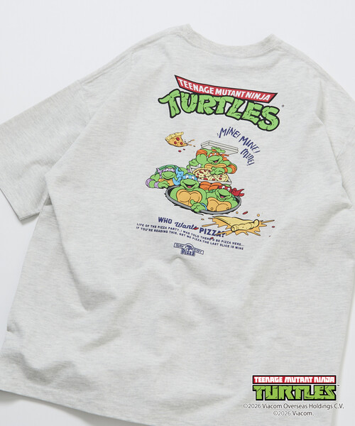 FREAK'S STORE(フリークスストア)の「限定展開 Teenage Mutant Ninja Turtles ミュータント・タートルズ 別注 ビッグシルエットバックプリント Tシャツ(Tシャツ/カットソー・メンズ・ブラウン/ホワイト/アッシュグレー/スミクロ・LARGE/MEDIUM/SMALL)」の15枚目の写真