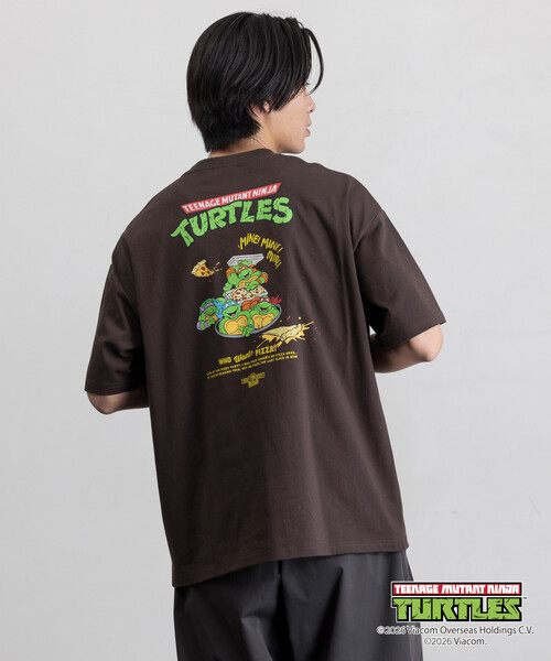FREAK'S STORE（フリークスストア）の「限定展開 Teenage Mutant Ninja Turtles/ミュータント・タートルズ 別注 ビッグシルエットバックプリント Tシャツ（Tシャツ/カットソー・メンズ・ブラウン/ホワイト/アッシュグレー/スミクロ・LARGE/MEDIUM/SMALL）」の9枚目の写真