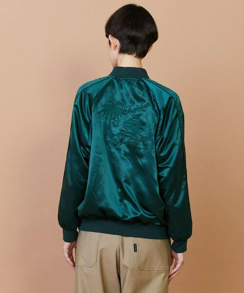 FRAPBOIS（フラボア）の「シャイニー ブルゾン（ブルゾン・レディース・ブラック/グリーン・1/2）」の4枚目の写真