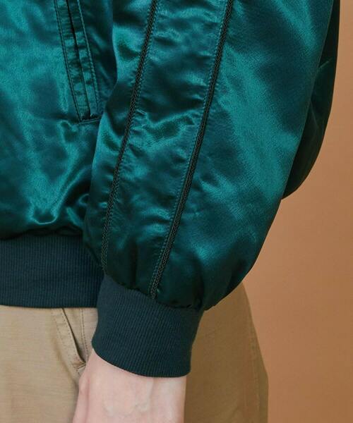 FRAPBOIS（フラボア）の「シャイニー ブルゾン（ブルゾン・レディース・ブラック/グリーン・1/2）」の6枚目の写真