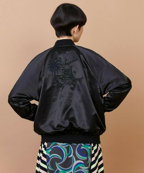 FRAPBOIS（フラボア）の「シャイニー ブルゾン（ブルゾン・レディース・ブラック/グリーン・1/2）」の18枚目の写真