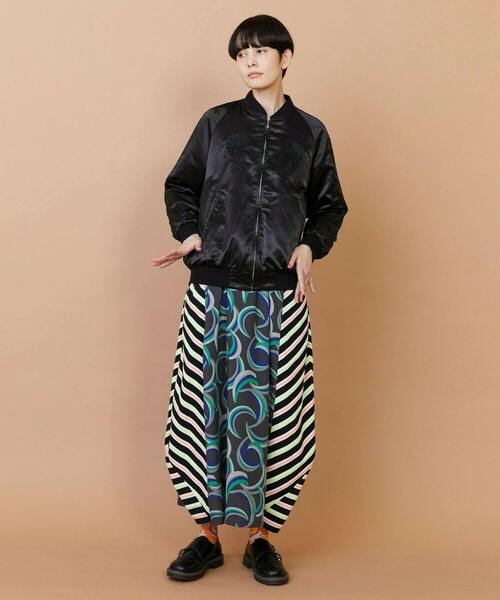 FRAPBOIS（フラボア）の「シャイニー ブルゾン（ブルゾン・レディース・ブラック/グリーン・1/2）」の21枚目の写真