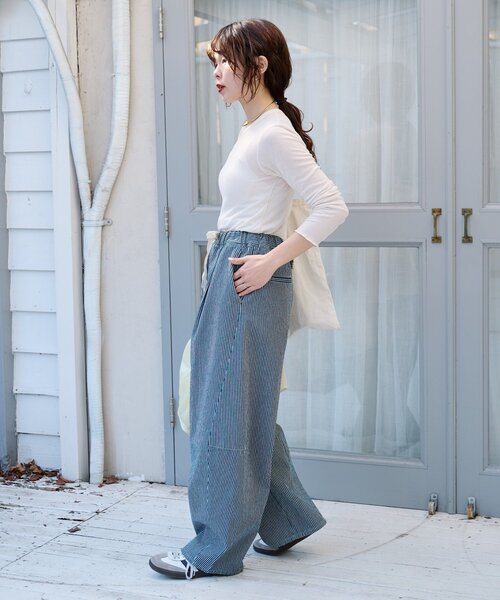 CIAOPANIC TYPY(チャオパニックティピー)の「【3サイズ展開】デニムバレルイージーパンツ(デニムパンツ・レディース・インディゴブルー/ブルー/サックスブルー・SMALL/MEDIUM/LARGE)」の22枚目の写真