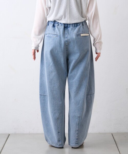CIAOPANIC TYPY(チャオパニックティピー)の「【3サイズ展開】デニムバレルイージーパンツ(デニムパンツ・レディース・インディゴブルー/ブルー/サックスブルー・SMALL/MEDIUM/LARGE)」の18枚目の写真