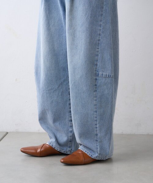CIAOPANIC TYPY(チャオパニックティピー)の「【3サイズ展開】デニムバレルイージーパンツ(デニムパンツ・レディース・インディゴブルー/ブルー/サックスブルー・SMALL/MEDIUM/LARGE)」の13枚目の写真