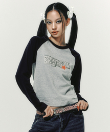 STAR RAGLAN L/S NAVY