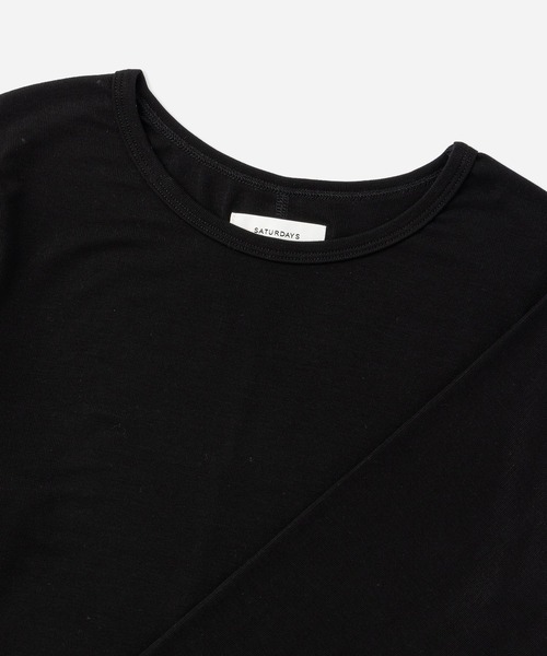 Saturdays NYC（サタデーズ ニューヨークシティ ）の「Steff Fitted LS Top（Tシャツ/カットソー・レディース・ホワイト/グレー/ブラック・S/M/L）」の5枚目の写真