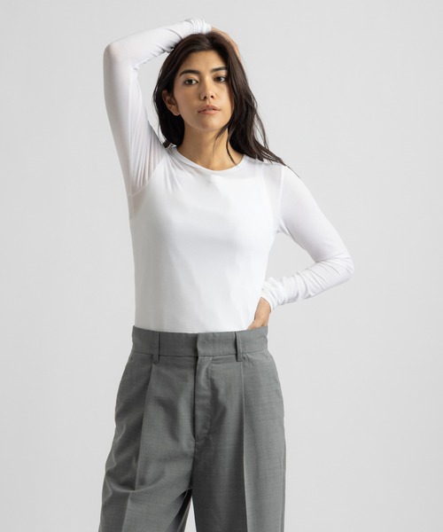 Saturdays NYC(サタデーズ ニューヨークシティ )の「Steff Fitted LS Top(Tシャツ/カットソー・レディース・ホワイト/グレー/ブラック・S/M/L)」の17枚目の写真