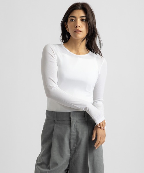 Saturdays NYC(サタデーズ ニューヨークシティ )の「Steff Fitted LS Top(Tシャツ/カットソー・レディース・ホワイト/グレー/ブラック・S/M/L)」の18枚目の写真