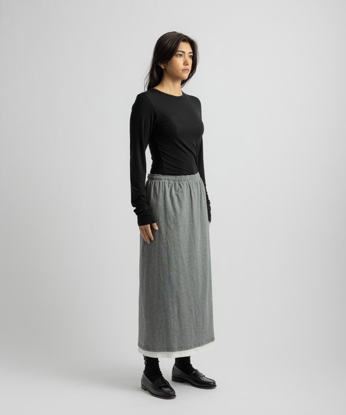 Saturdays NYC(サタデーズ ニューヨークシティ )の「Steff Fitted LS Top(Tシャツ/カットソー・レディース・ホワイト/グレー/ブラック・S/M/L)」の19枚目の写真