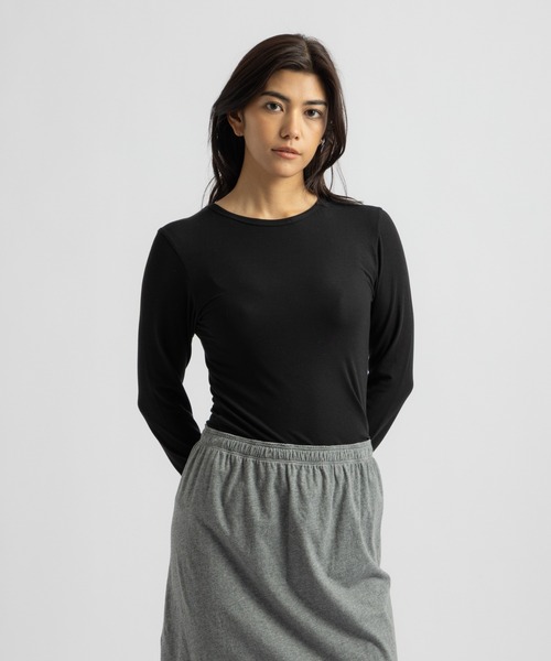 Saturdays NYC(サタデーズ ニューヨークシティ )の「Steff Fitted LS Top(Tシャツ/カットソー・レディース・ホワイト/グレー/ブラック・S/M/L)」の12枚目の写真