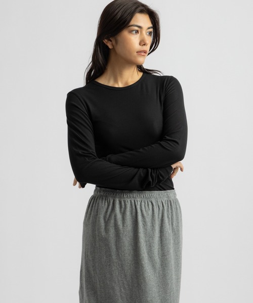Saturdays NYC(サタデーズ ニューヨークシティ )の「Steff Fitted LS Top(Tシャツ/カットソー・レディース・ホワイト/グレー/ブラック・S/M/L)」の11枚目の写真
