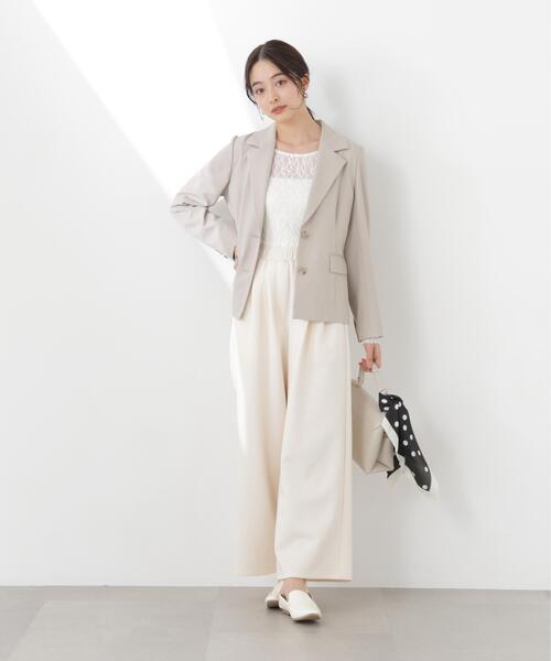 PROPORTION BODY DRESSING(プロポーションボディドレッシング)の「ミディアムショートテーラードジャケット / 1216150300(テーラードジャケット・レディース・ベージュ/ブラック・SMALL/MEDIUM)」の15枚目の写真