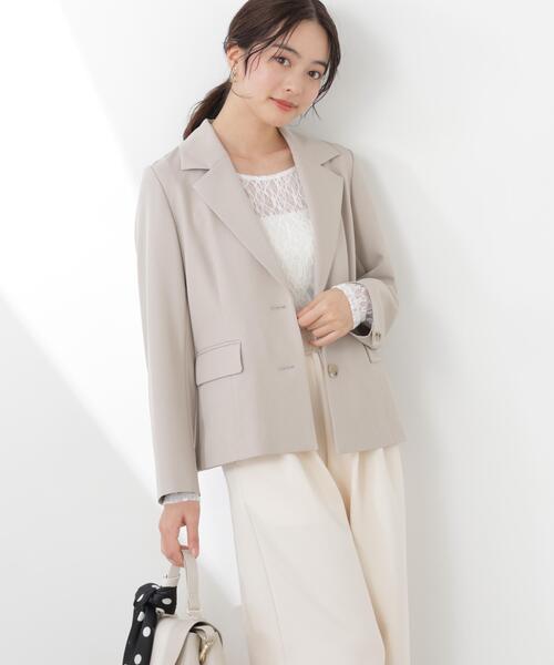 PROPORTION BODY DRESSING(プロポーションボディドレッシング)の「ミディアムショートテーラードジャケット / 1216150300(テーラードジャケット・レディース・ベージュ/ブラック・SMALL/MEDIUM)」の18枚目の写真