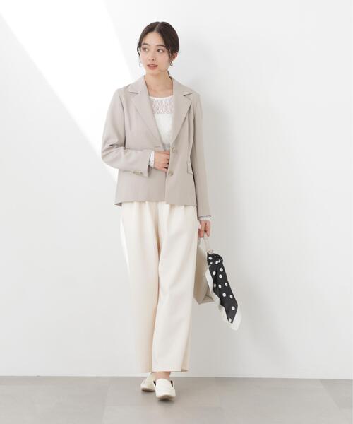 PROPORTION BODY DRESSING(プロポーションボディドレッシング)の「ミディアムショートテーラードジャケット / 1216150300(テーラードジャケット・レディース・ベージュ/ブラック・SMALL/MEDIUM)」の19枚目の写真