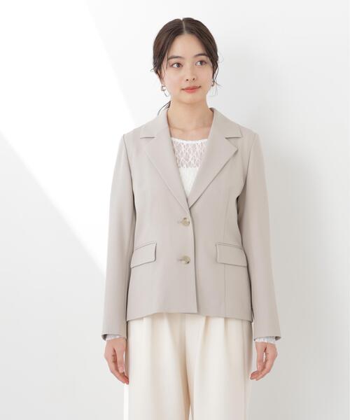PROPORTION BODY DRESSING(プロポーションボディドレッシング)の「ミディアムショートテーラードジャケット / 1216150300(テーラードジャケット・レディース・ベージュ/ブラック・SMALL/MEDIUM)」の20枚目の写真