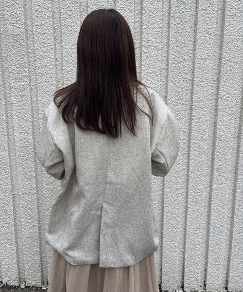 merrylatte(メリーラテ)の「SUMMER TWEED JACKET【IROHANI】(テーラードジャケット・レディース・アイボリー・FREE)」の10枚目の写真