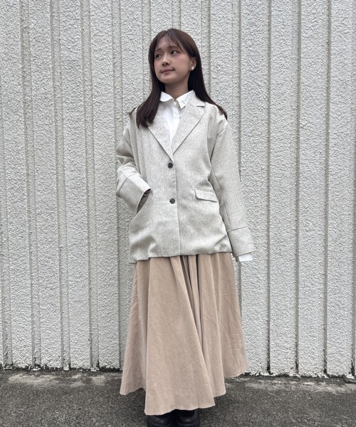 merrylatte(メリーラテ)の「SUMMER TWEED JACKET【IROHANI】(テーラードジャケット・レディース・アイボリー・FREE)」の11枚目の写真