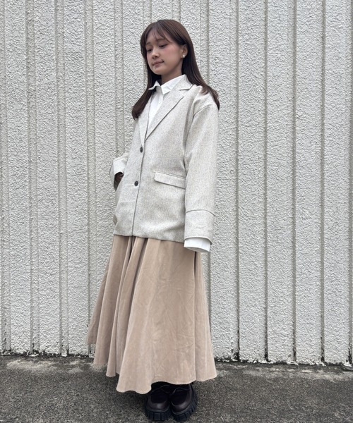 merrylatte(メリーラテ)の「SUMMER TWEED JACKET【IROHANI】(テーラードジャケット・レディース・アイボリー・FREE)」の12枚目の写真