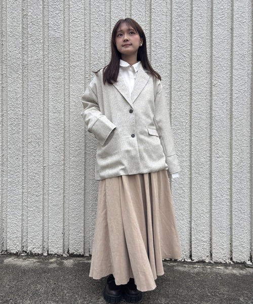 merrylatte(メリーラテ)の「SUMMER TWEED JACKET【IROHANI】(テーラードジャケット・レディース・アイボリー・FREE)」の13枚目の写真