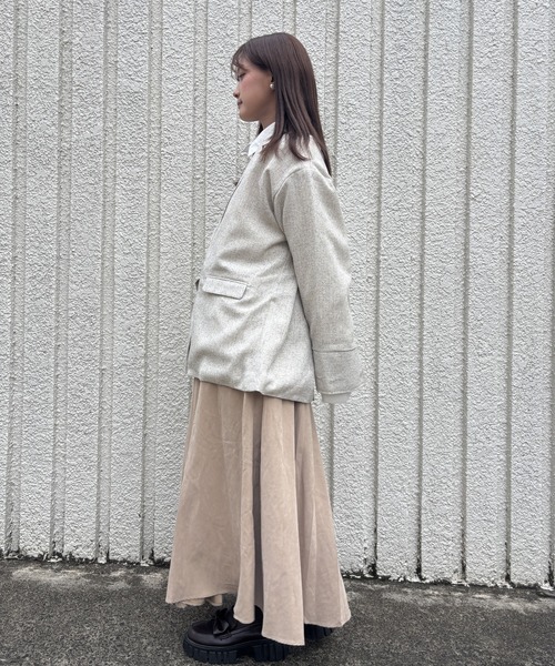 merrylatte(メリーラテ)の「SUMMER TWEED JACKET【IROHANI】(テーラードジャケット・レディース・アイボリー・FREE)」の18枚目の写真