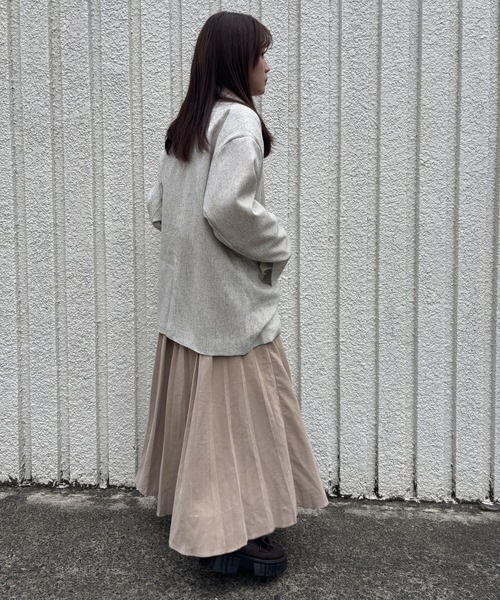 merrylatte(メリーラテ)の「SUMMER TWEED JACKET【IROHANI】(テーラードジャケット・レディース・アイボリー・FREE)」の20枚目の写真