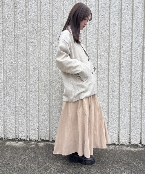 merrylatte(メリーラテ)の「SUMMER TWEED JACKET【IROHANI】(テーラードジャケット・レディース・アイボリー・FREE)」の21枚目の写真