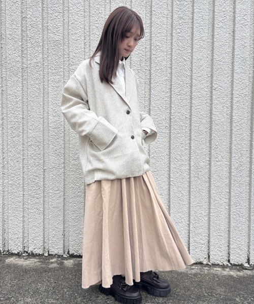 merrylatte(メリーラテ)の「SUMMER TWEED JACKET【IROHANI】(テーラードジャケット・レディース・アイボリー・FREE)」の22枚目の写真